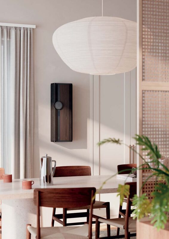 installazione verticale a parete