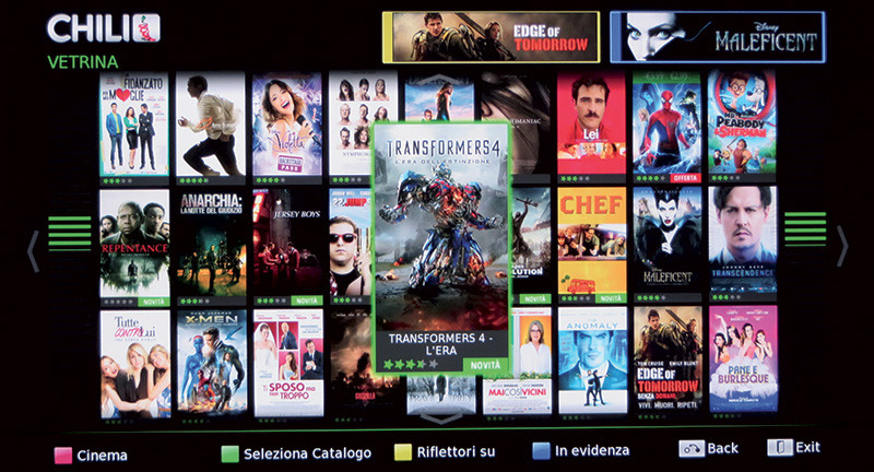 Chili è un servizio di Video on Demand con un discreto catalogo.