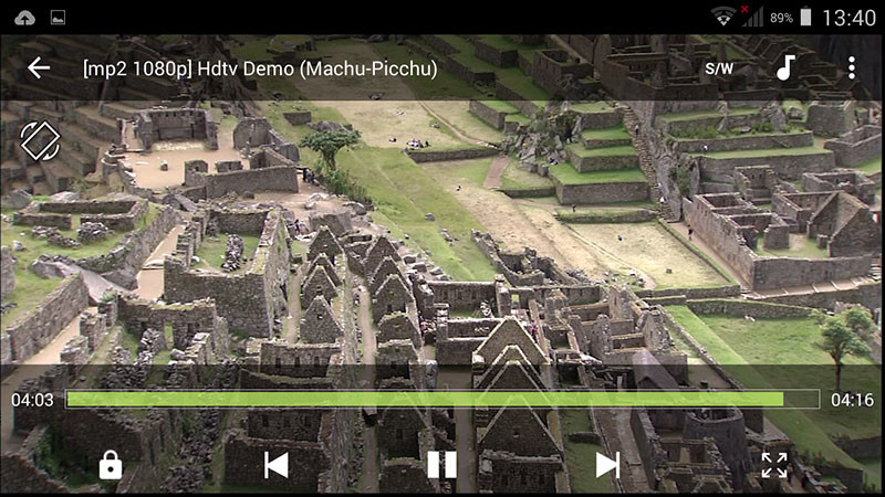 Per visualizzare filmati con Codec non supportati in modo nativo occorre rivolgersi ad applicazioni come MX Player (disponibile gratuitamente sul Play store).