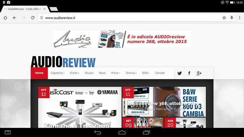 Il browser Internet scelto da Lenovo è Google Chrome.