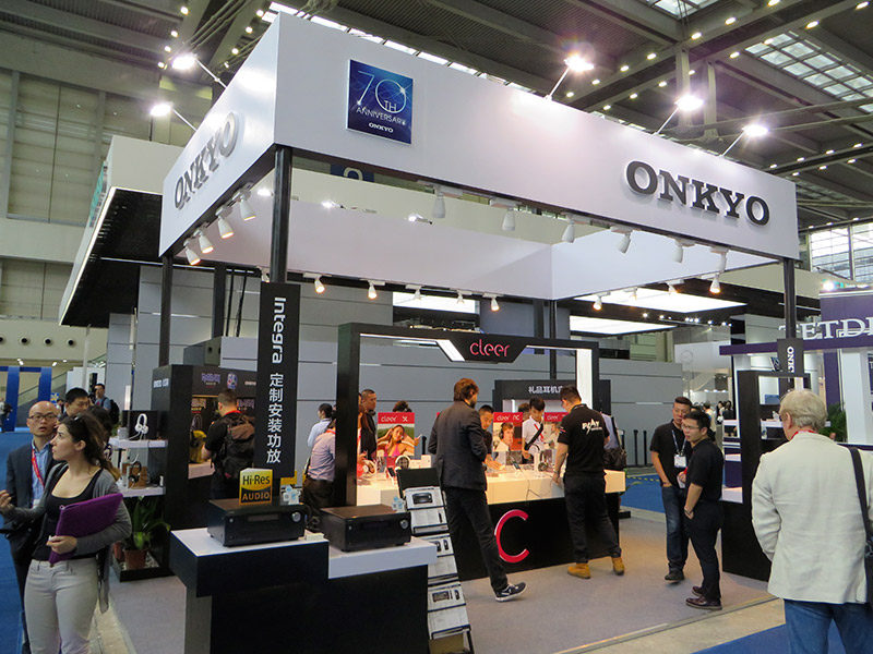 Lo stand di Onkyo.
