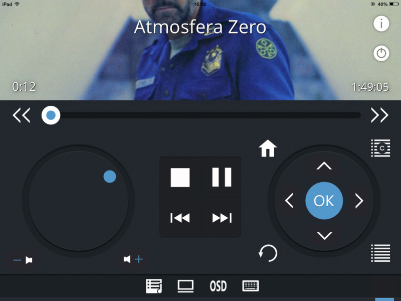 L’app Sybu Remote per iPad e iPhone è minimalista ma ben funzionante.